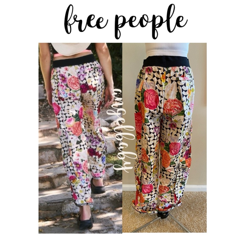 Free People Mesmerize Me Printed Pants in Take a Trip Floral! - Picture 6 of 16